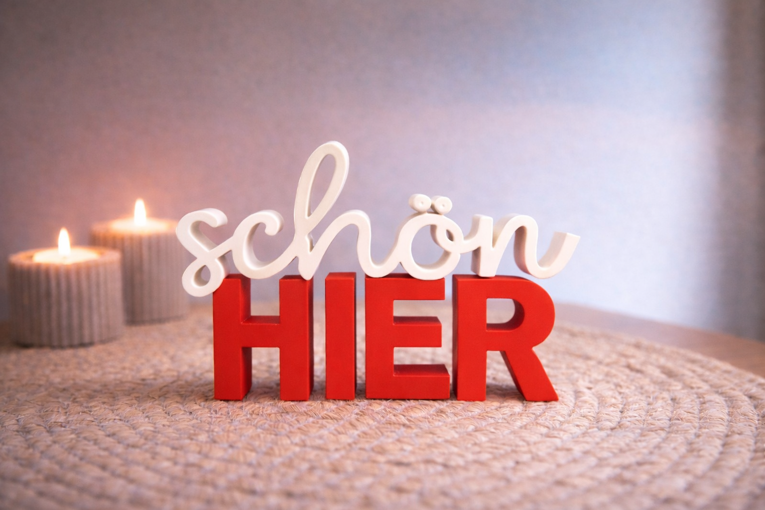 Sign "beautiful HERE"