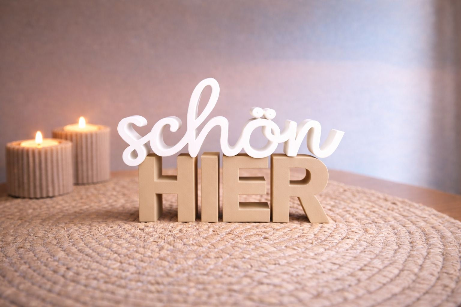 Sign "beautiful HERE"