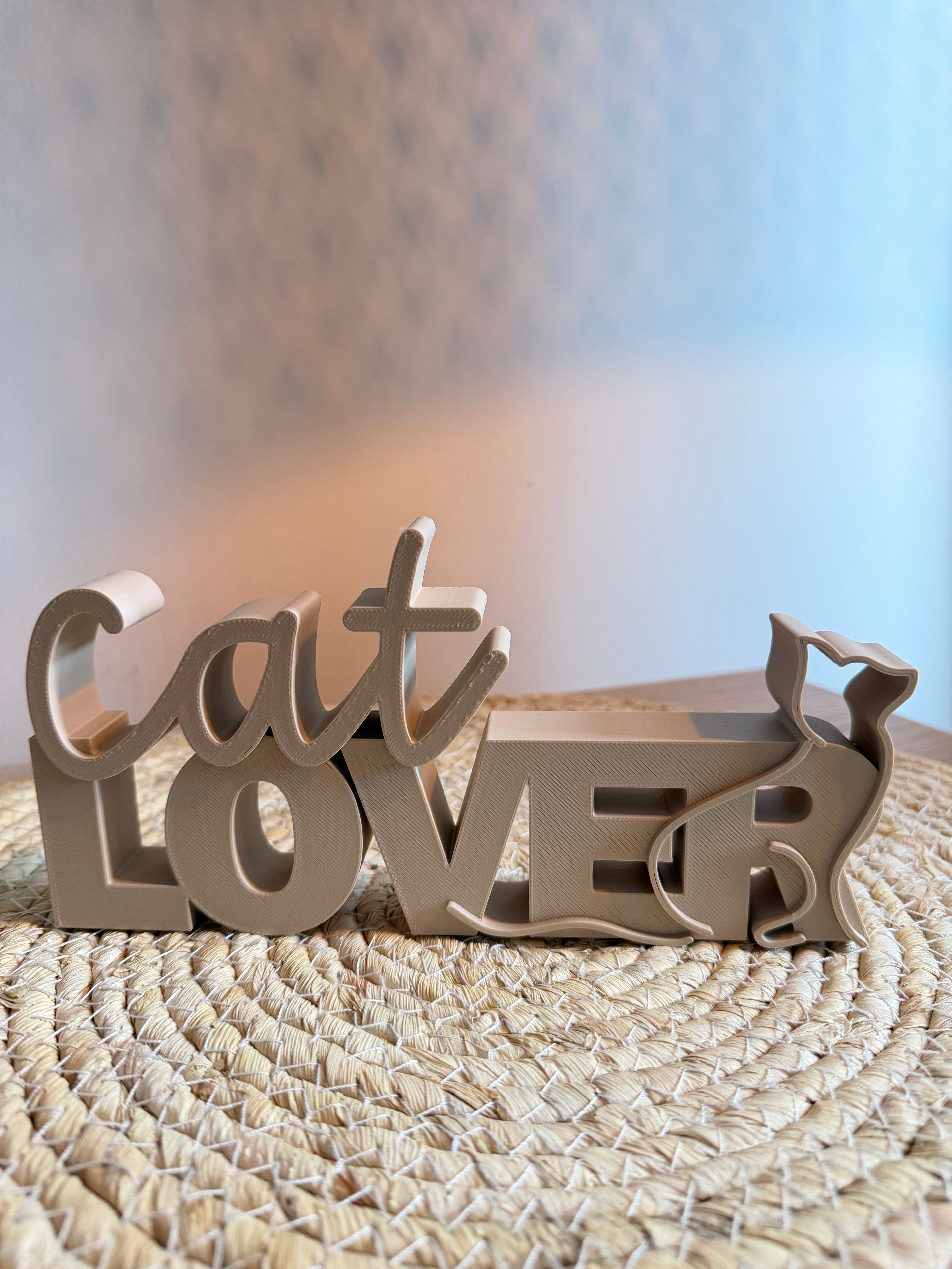 lettering “Cat LOVER 🐱”