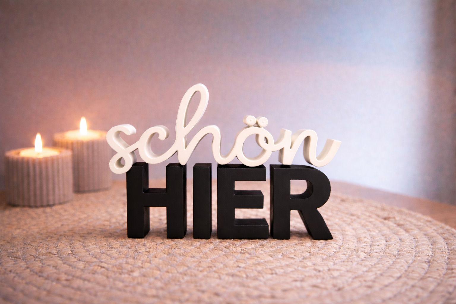 Sign "beautiful HERE"