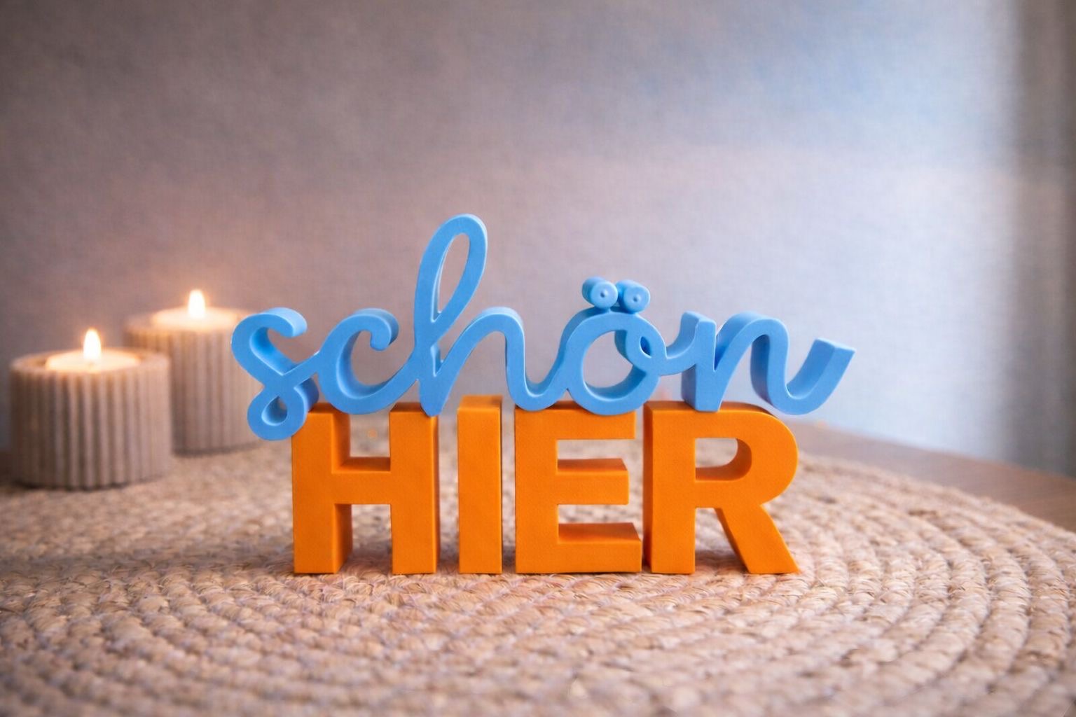 Sign "beautiful HERE"