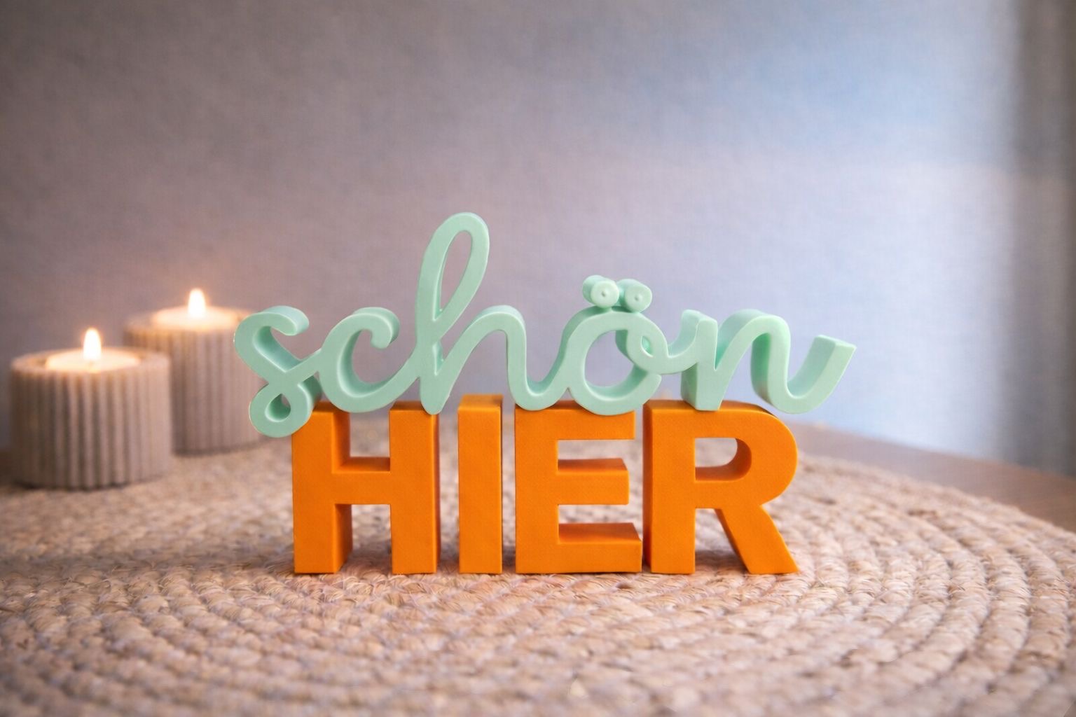 Sign "beautiful HERE"