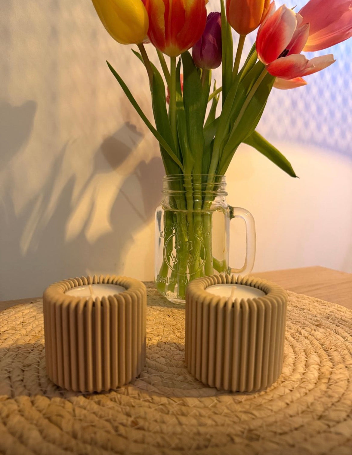 Teelichter Duo scandi Style
