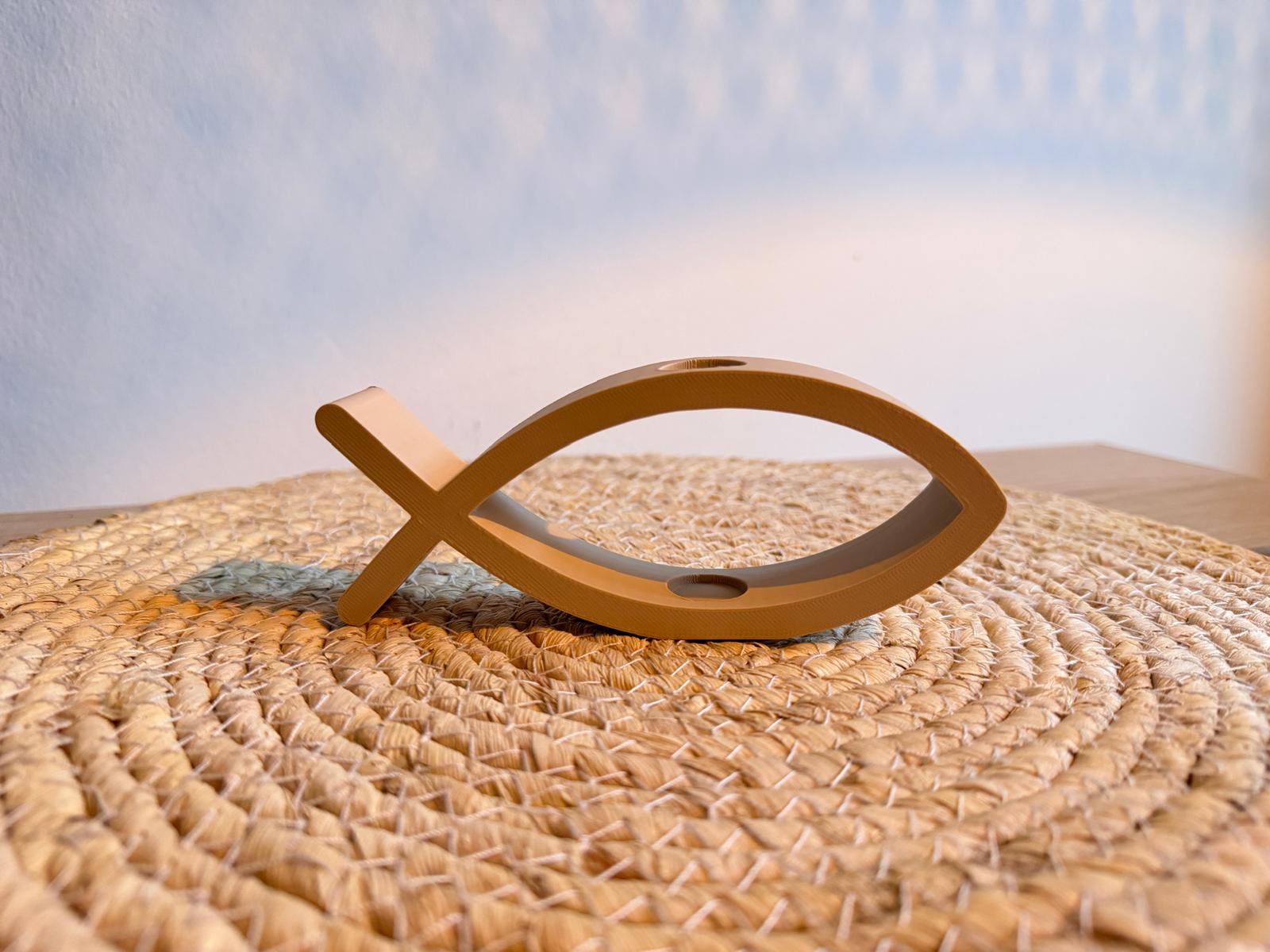 Dekorativer Fisch – Symbolische Deko zur Kommunion / Taufe