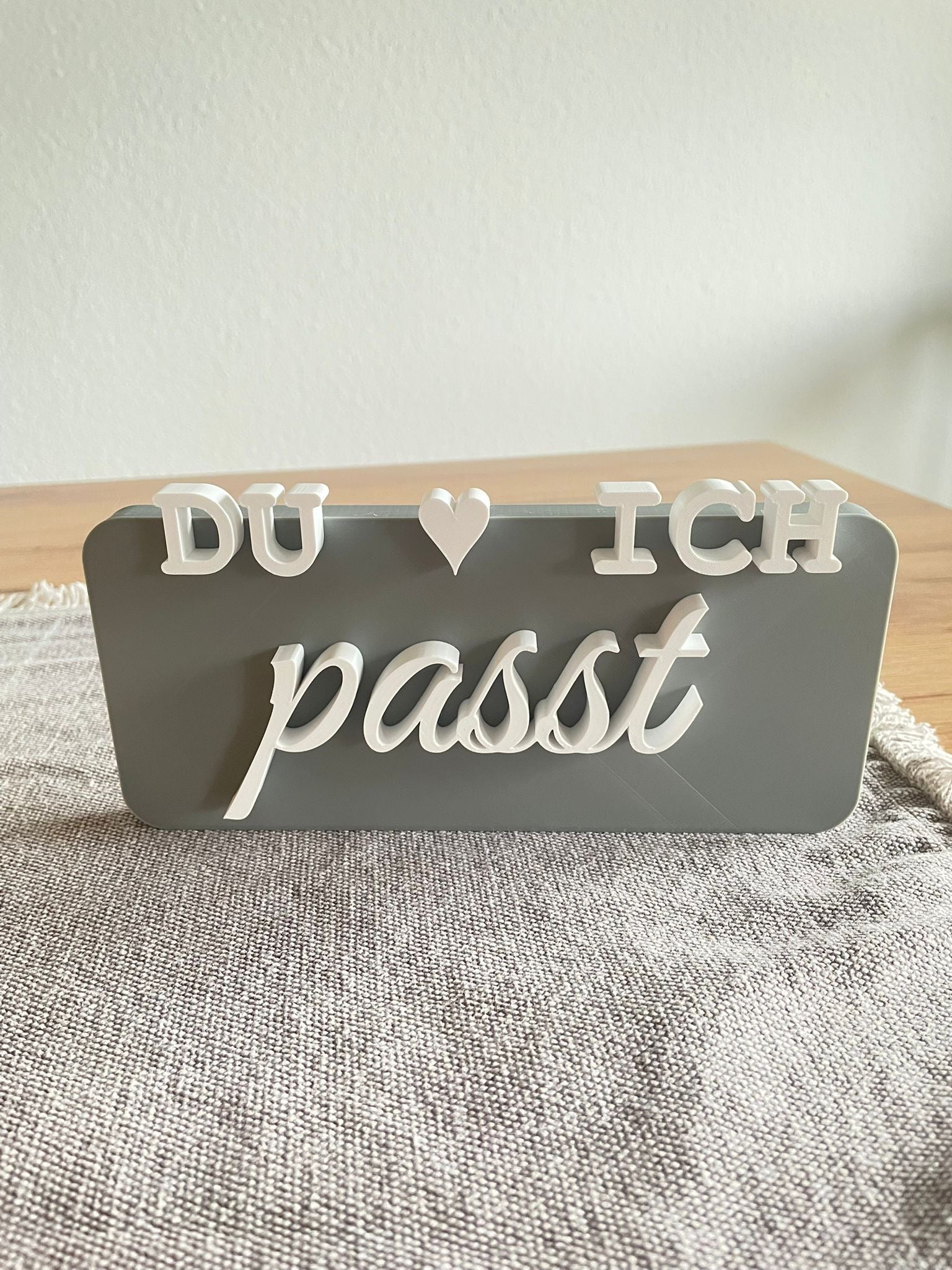 DU ♥ ICH passt Hochzeitsdeko
